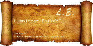 Lumnitzer Enikő névjegykártya